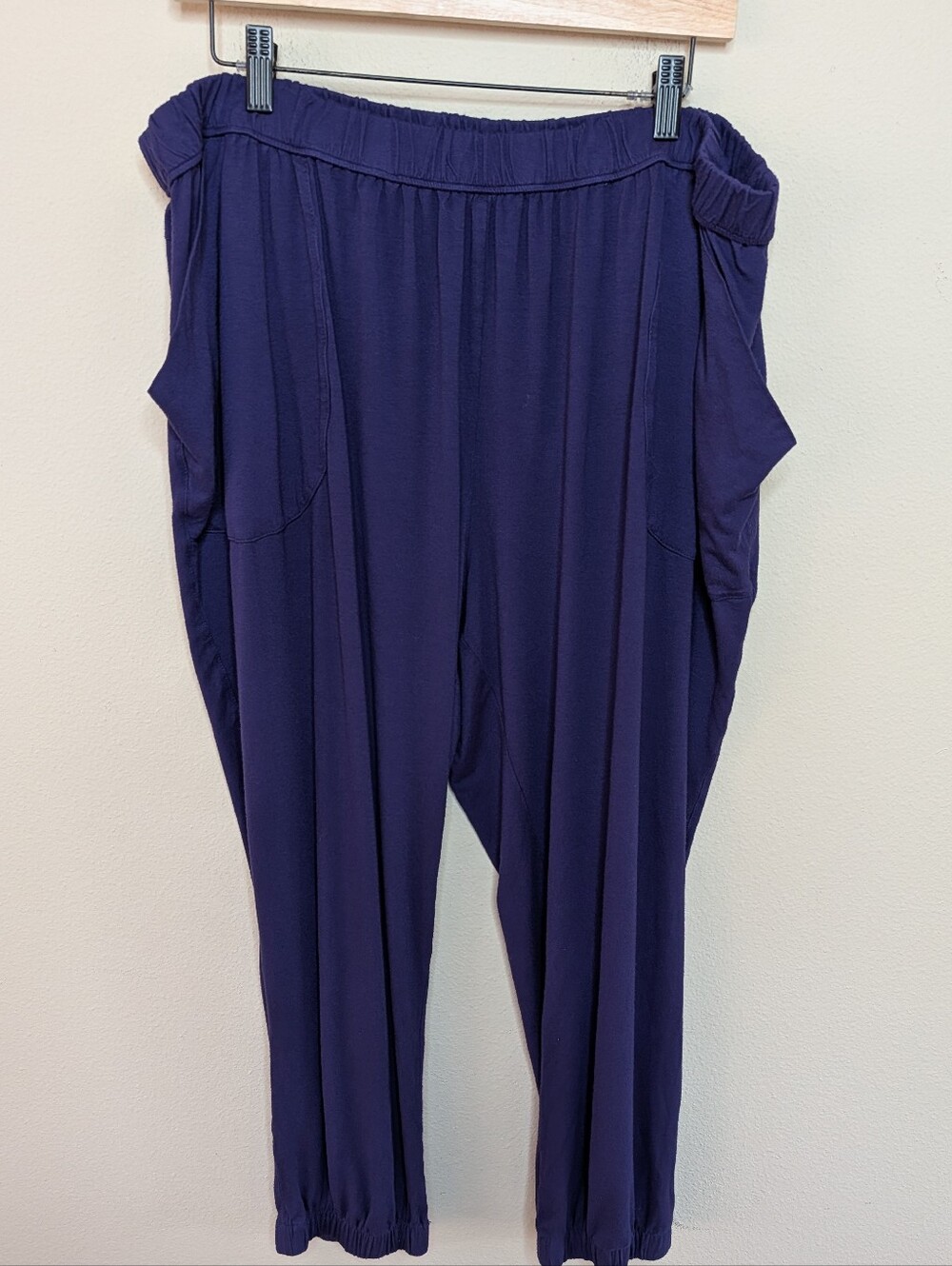 Evans Purple Jogger Pants with Pockets Size 26